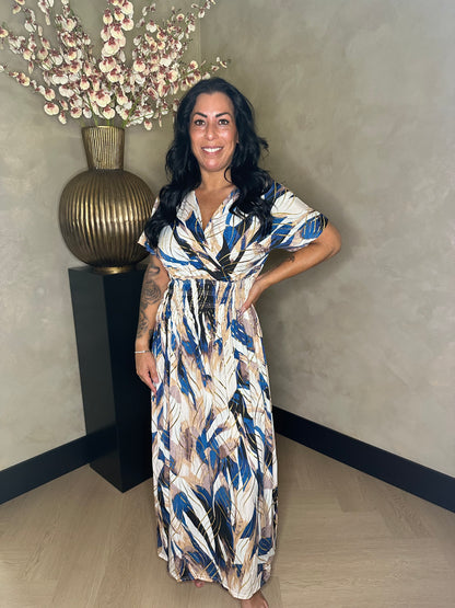 Golden Magic Waist Dress Dark Blue