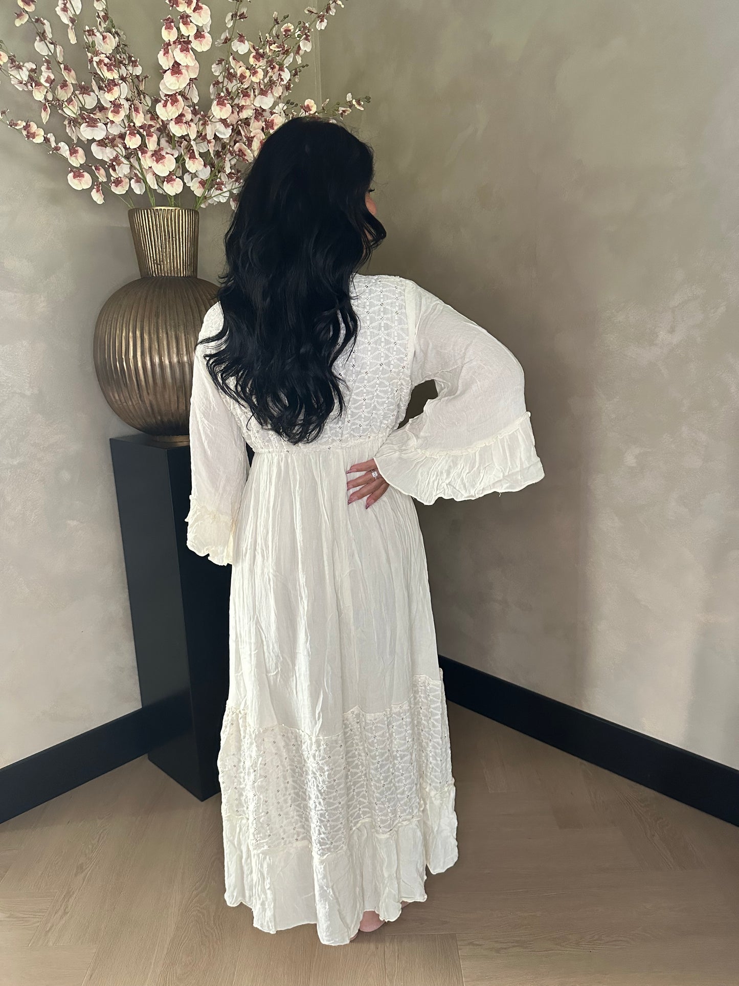 Inda BoHo Dress Beige