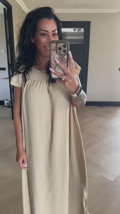 Long Jazz Dress Taupe